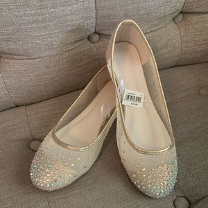 David’s Bridal Ballet Flats Size 8